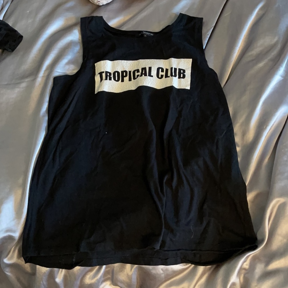Tropical club muscle tee